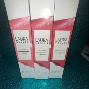 NIB Laura Geller Fine Shine Lipstick - 3 Piece Set